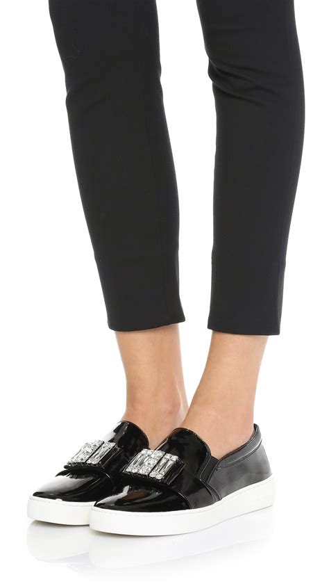 slip on michael kors|michael kors black slip on.